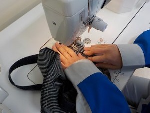 ランチトート持ち手つけ３